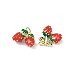 Brass Enamel Pendants&nbsp;X-KK-H072-18G-14