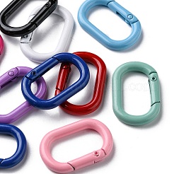 10Pcs Spray Painted Alloy Spring Gate Rings&nbsp;FIND-YW0001-83