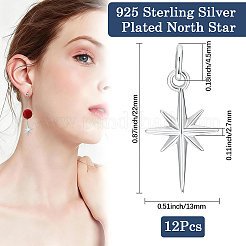12Pcs Brass Pendants&nbsp;KK-BBC0028-80S
