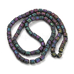 Electroplated Natural Lava Rock Beads Strands&nbsp;X-G-Z032-J04-12A