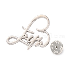 Faith Theme Zinc Alloy Brooch&nbsp;LS-JEWB-C035-02B-P