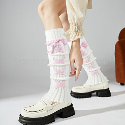 Bowknot Polycotton Leg Sleeves&nbsp;AJEW-WH20042-84A