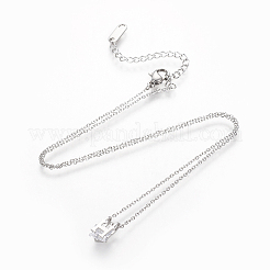 304 Stainless Steel Initial Pendant Necklaces&nbsp;NJEW-O118-34