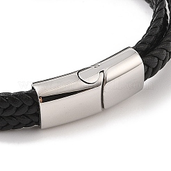 Braided Microfiber Leather Multi-strand Bracelets&nbsp;BJEW-B096-04B