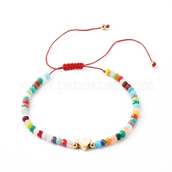 Nylon Thread Braided Bead Bracelets Sets&nbsp;BJEW-JB06448