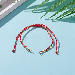 Adjustable Nylon Braided Cord Bracelet Making&nbsp;AJEW-JB00891-02