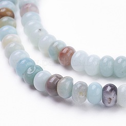 Natural Flower Amazonite Beads Strands&nbsp;G-F520-16
