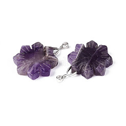 Natural Amethyst Pendants&nbsp;G-T144-12D