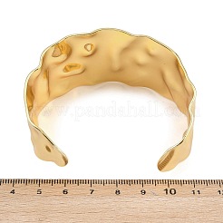 Simple 304 Stainless Steel Cuff Bangles for Women&nbsp;BJEW-P363-10G