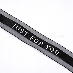 Polyester Organza Ribbons&nbsp;LS-ORIB-WH0002-04A