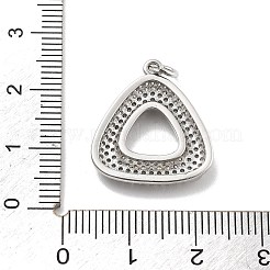 Rack Plating Brass Micro Pave Cubic Zirconia Pendants&nbsp;KK-D359-35P