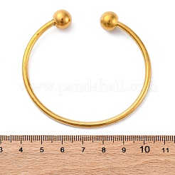 304 Stainless Steel Cuff Bangles&nbsp;BJEW-P310-13G