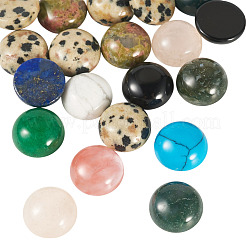 20Pcs Natural & Synthetic Mixed Gemstone Cabochons&nbsp;G-TA0002-76B