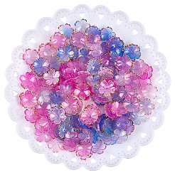180Pcs 2 Colors Acrylic Bead Caps&nbsp;OACR-PA0001-37E