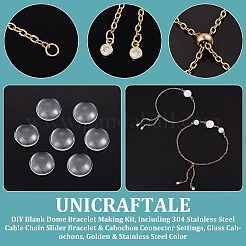 DIY Blank Dome Bracelet Making Kit&nbsp;DIY-UN0003-94