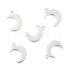 Non-Tarnish Crescent Moon Stainless Steel Charms Pendants&nbsp;X-STAS-Q168-06