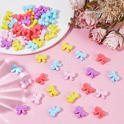 100Pcs 5 Colors Opaque Acrylic Beads&nbsp;MACR-HY0001-16
