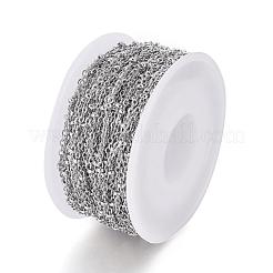 Tarnish Resistant 304 Stainless Steel Cable Chains&nbsp;CHS-H007-08P