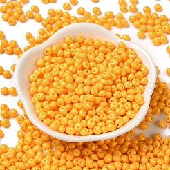 6/0 Opaque Baking Paint Glass Seed Beads&nbsp;X1-SEED-M012-02A-21
