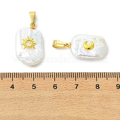 3Pcs 3 Styles Natural Baroque Keshi Pearl Pendants&nbsp;PALLOY-JF05626