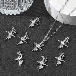 SHEGRACE Brass Pave Clear Cubic Zirconia Pendants&nbsp;XGRQ4G290-686P