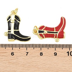 Brass Enamel Pendants&nbsp;KK-C169-06G