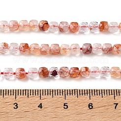 Natural Hematoid Quartz/Ferruginous Quartz Beads Strands&nbsp;GG-CBAE031-B01