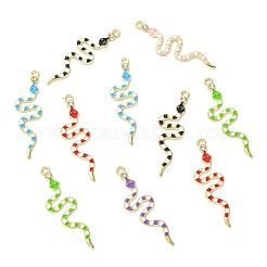 30Pcs 6 Colors Alloy Rhinestone Pendants&nbsp;RB-CJ0001-10