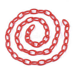 Opaque Acrylic Cable Chains&nbsp;X-SACR-N010-001E