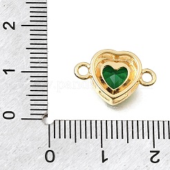 Brass Glass Connector Charms&nbsp;KK-E802-26G-B