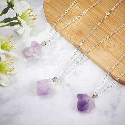 Natural Amethyst Pendants&nbsp;G-GA0001-39