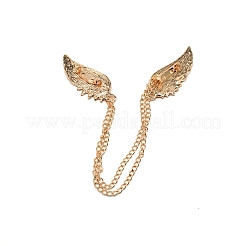 Men's Crystal Wings Scarf Collar Brooch Lapel Pin&nbsp;JEWB-WH0022-22A