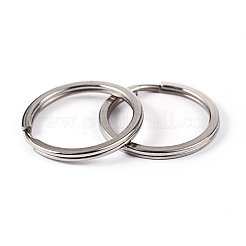 Tarnish Resistant 304 Stainless Steel Split Key Rings&nbsp;X-STAS-L176-20