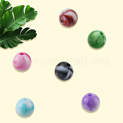 550Pcs 11 Colors Opaque Acrylic Beads&nbsp;SACR-PA0001-05