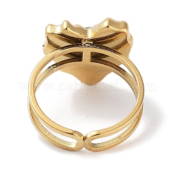 Ion Plating(IP) 304 Stainless Steel Ring&nbsp;RJEW-B059-04G-02