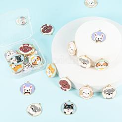 32Pcs 8 Style Eco-Friendly Alloy Enamel Pendants&nbsp;ENAM-LS0001-39