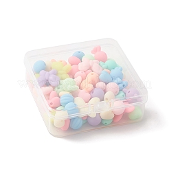 Rubberized Style Acrylic Beads&nbsp;SACR-FS0001-12