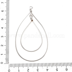 304 Stainless Steel Open Back Bezel Pendants&nbsp;STAS-D264-09P