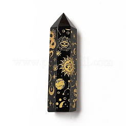 Point Tower Natural Obsidian Home Display Decorations&nbsp;LS-DJEW-C002-01B