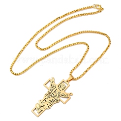 Cross Pendant Necklaces&nbsp;LS-NJEW-A023-06G
