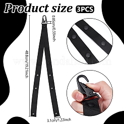 3Pcs Polyester & Plastic Cheer Pom Holder&nbsp;FIND-UN0010-42B