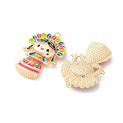 Brass Enamel Pendants&nbsp;KK-D360-01G