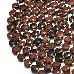 Natural Mahogany Obsidian Beads Strands&nbsp;G-C116-A66-02