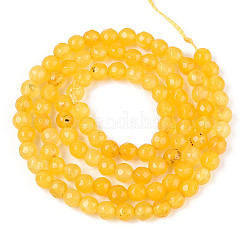 Dyed Natural White Jade Beads Strands&nbsp;G-T139-4mm-60-05