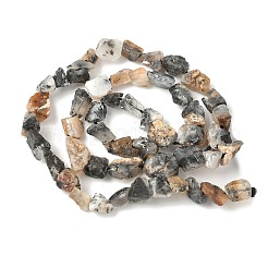 Raw Rough Natural African Black Opal Beads Strands&nbsp;G-M453-C05