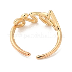 Word Love Brass Open Cuff Ring for Women&nbsp;LS-RJEW-A040-04G