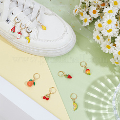 9Pcs Alloy Enamel Shoes Charms&nbsp;HJEW-PH02494
