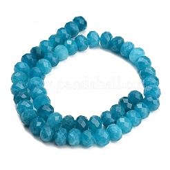 Faceted Dyed Natural White Jade Beads Strands&nbsp;GG-CBAE966-01B-N