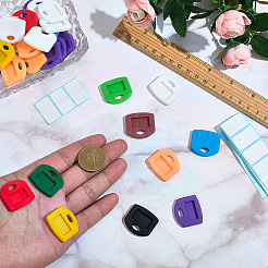 30Pcs Silicone Key Cover Cap Keychains&nbsp;AJEW-SP0004-22