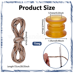 1 Bag Hand-woven Nylon Umbrella Rope for Outdoors&nbsp;DIY-NB0015-07A